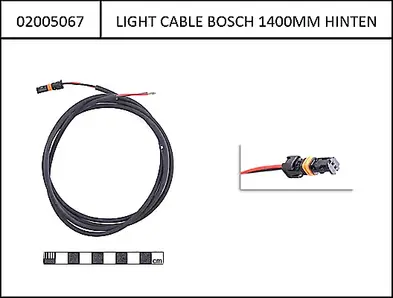 Bosch light cable f. taillight 1400mm,Bosch starting 2012