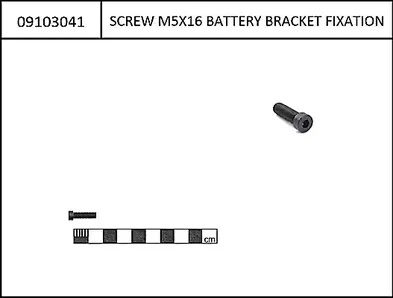 Bosch Screw for battery lock M5x16 for Intube, Gen4, small head