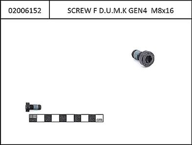 Bosch Screw for motor f. Gen4, M8x16, cylinder head with Torx