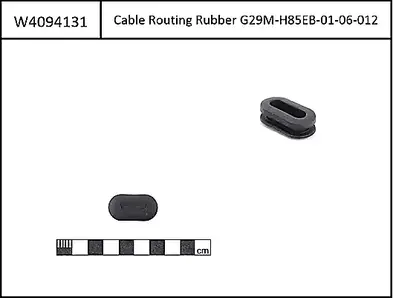 Cable Inlet Rubber black, for eCRP Type1&2