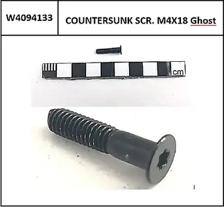 Countersunk screw M4x18 TX10 for cage for battery mounting (i500Wh)