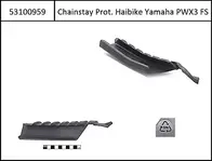 Chainstay protector Aluminium-FS black, for Yamaha PW-X3/PW-S2