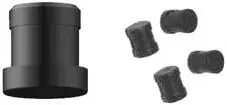 Nitro Toe Strap Mounting Pin x 4 Vertical - Black