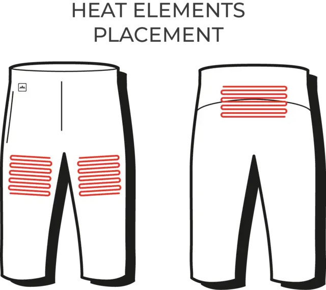 HeatX Heated Knee Pants 2021 L Black 