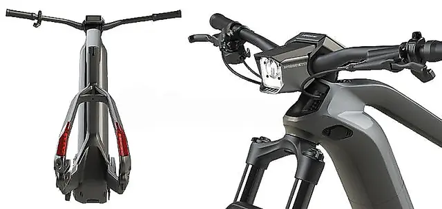 Lykt foran Haibike Skybeamer 5000 Flyon Exclusively for Flyon 